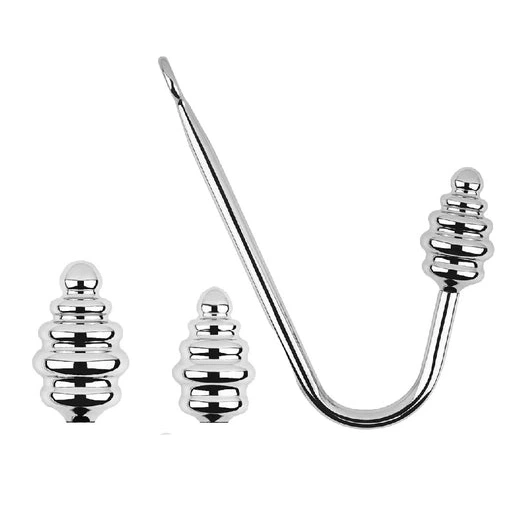 GreatBenefit 8826 Hook Screw-in Anal Set Ribbed 0711